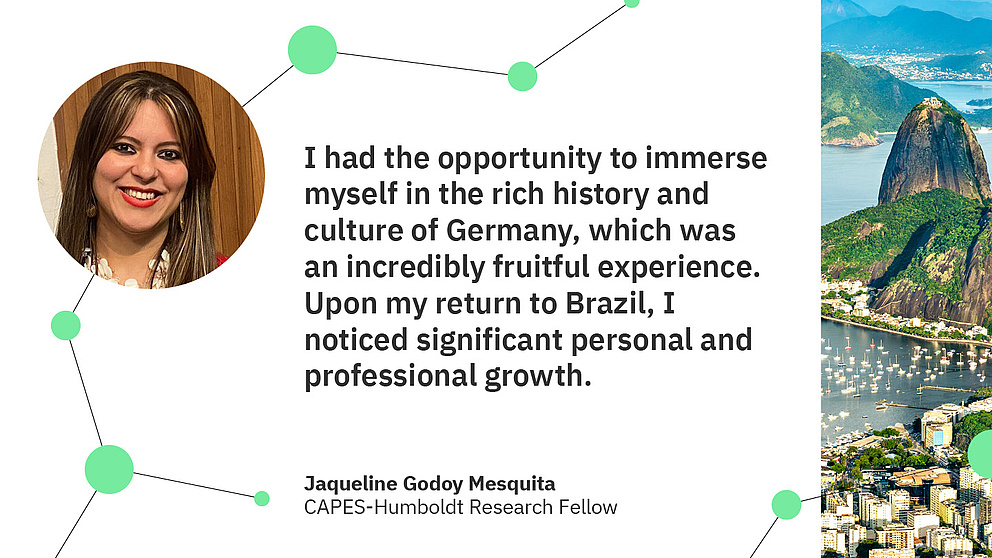 Zitat Jaqueline Godoy Mesquita: I had the opportunity to immerse myself in the rich history and culture of Germany, which was an incredibly fruitful experience. Upon my return to Brazil, I noticed significant personal and professional growth.