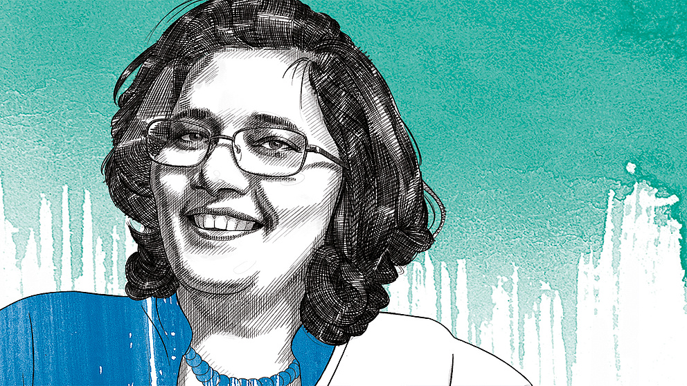 Die Illustration zeigt Professorin Dr. Urmila Pyakurel