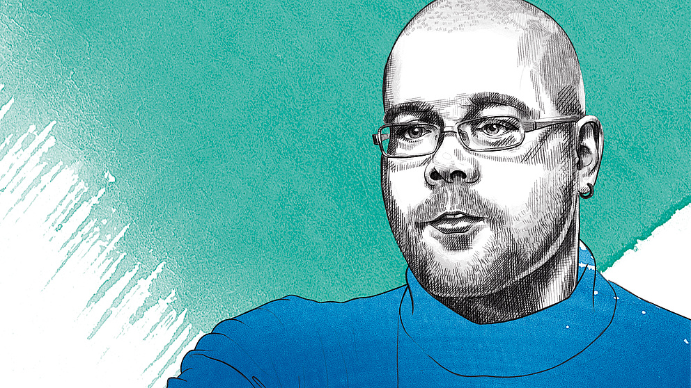Die Illustration zeigt Professor Dr. Jochen Guck
